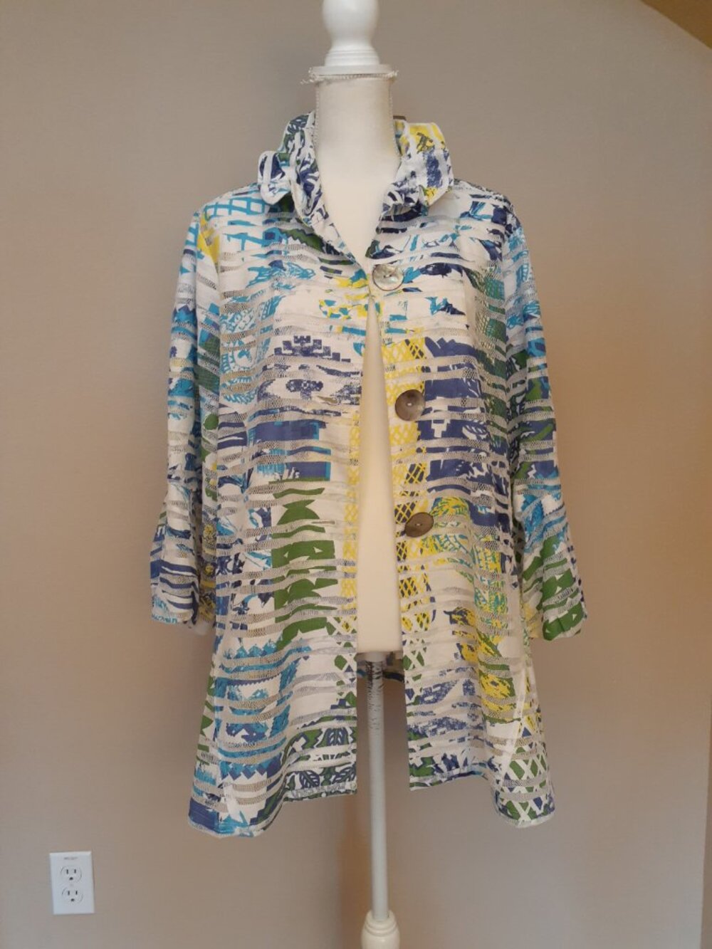 Multiples Net Stripes Jacket - Picture 6 of 12